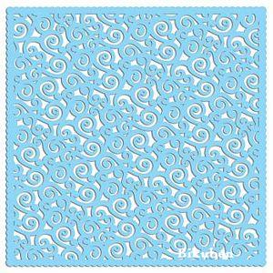 Samantha Walker: Scalloped Blue Swirls - Die Cut Paper