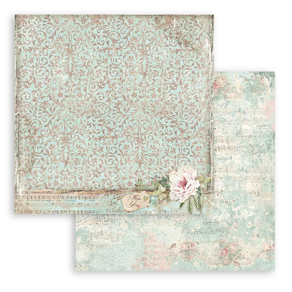 Stamperia - Sweet Winter -   Background Selection - Paper Pad - 8 x 8"