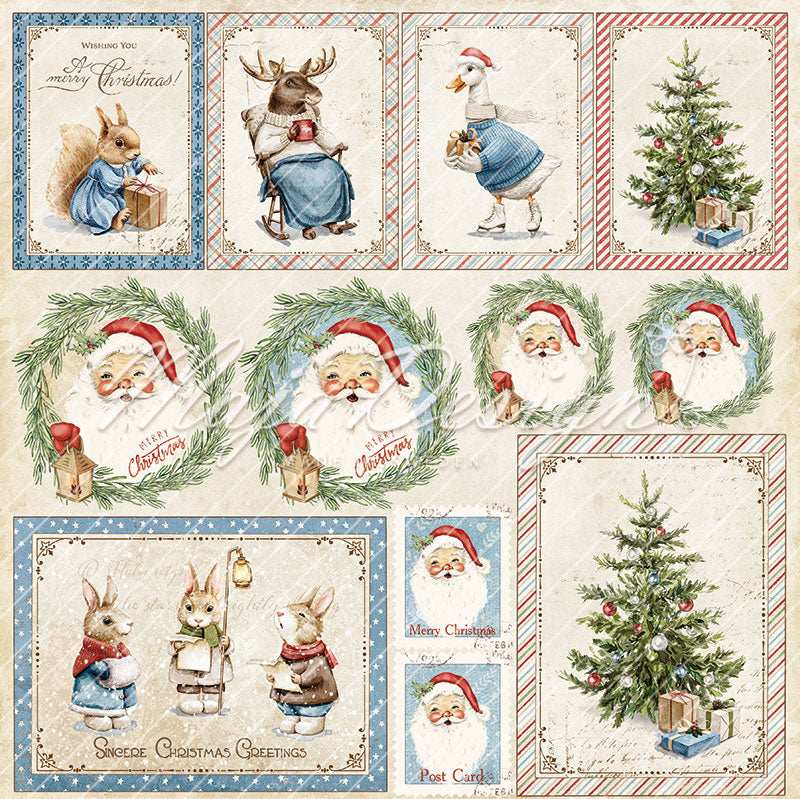 Maja Design - Christmas Wonderland - Ephemera -  12 x 12"