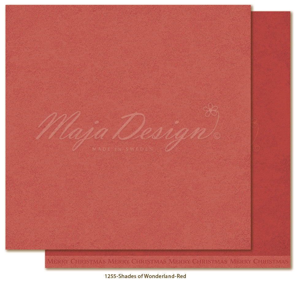 Maja Design - Christmas Wonderland - Mono - Red - 12x12"