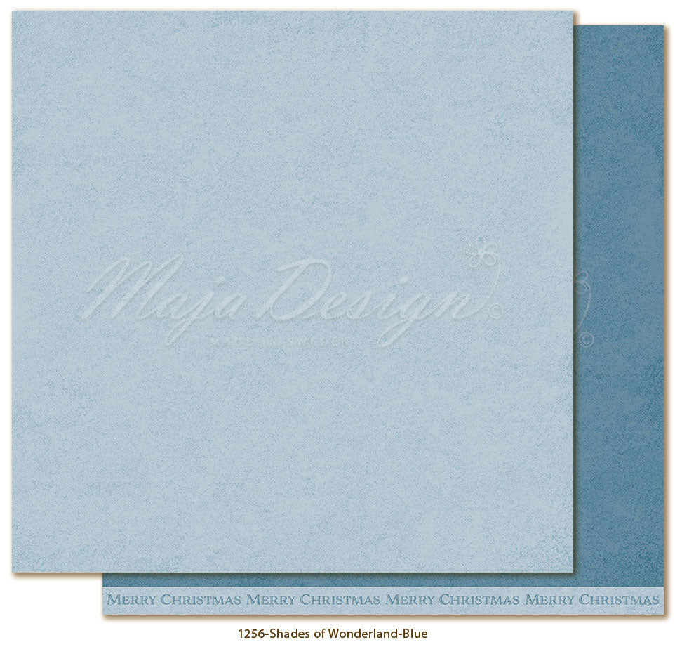 Maja Design - Christmas Wonderland - Mono - Blue  - 12x12"