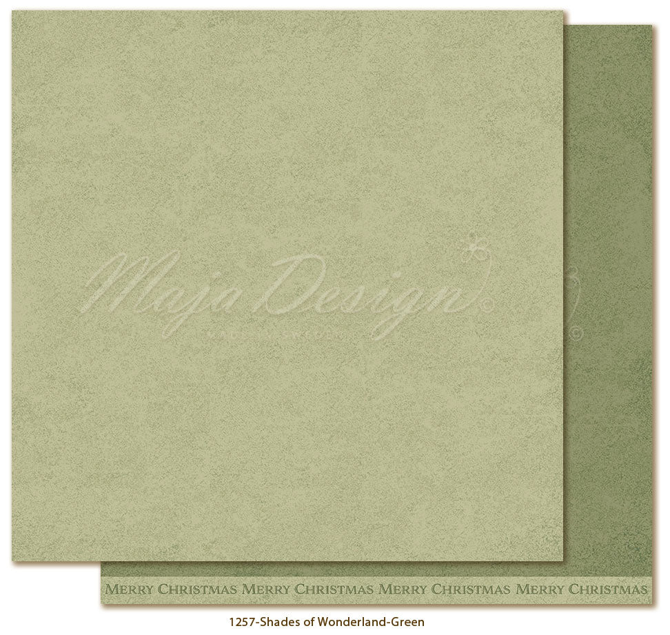 Maja Design - Christmas Wonderland - Mono - Green  - 12x12"