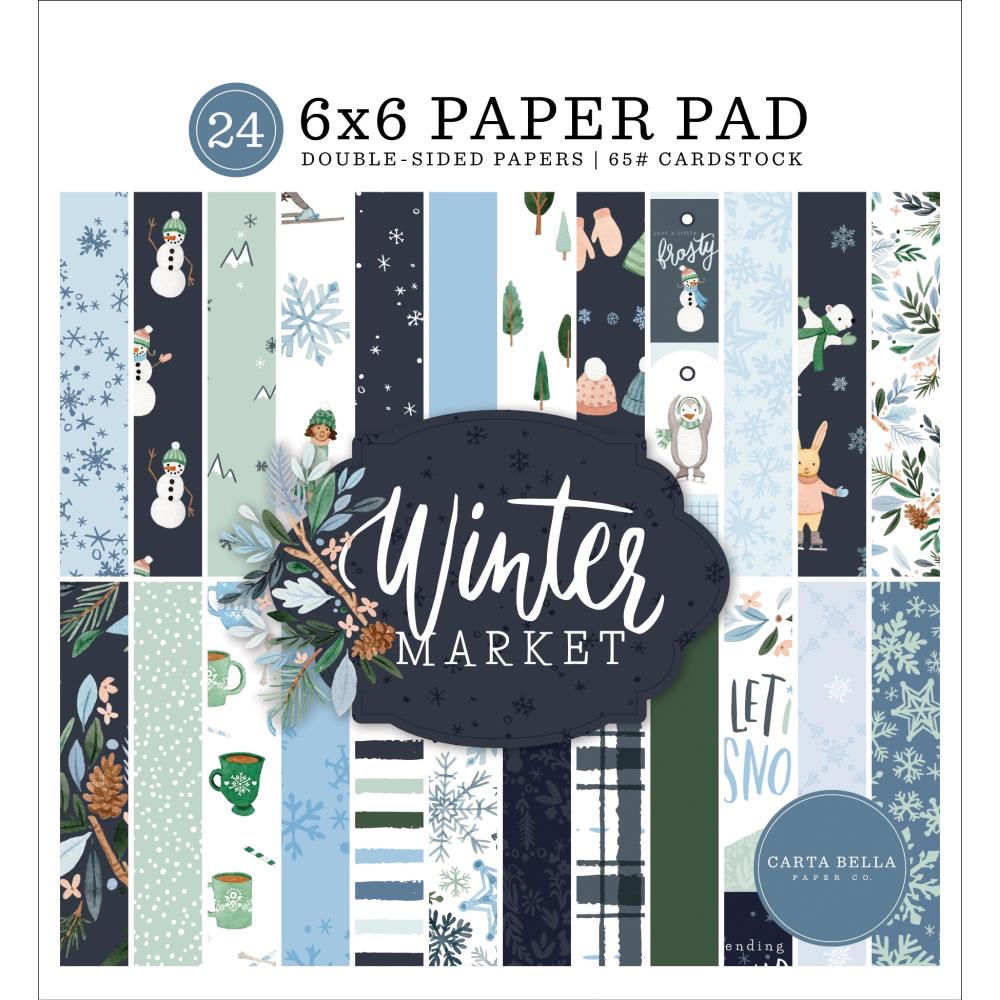 Carta Bella - Winter Market Paper Pad - 6 x 6"