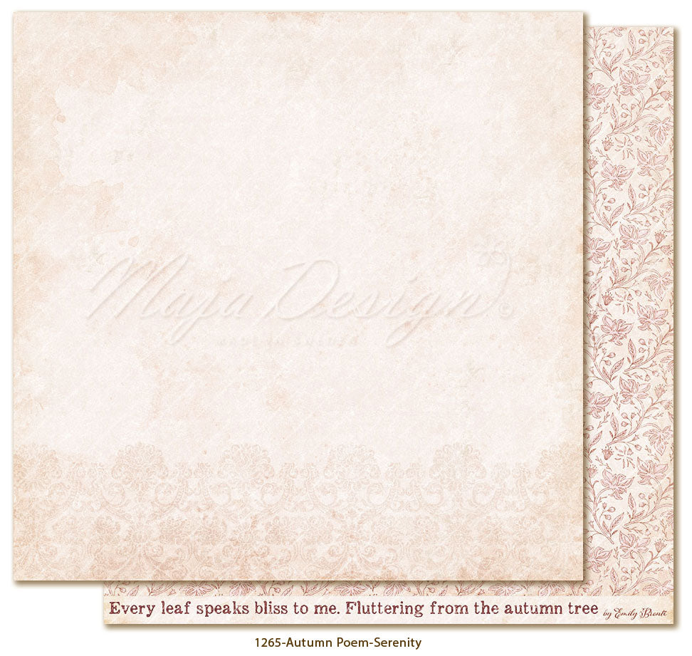 Maja Design - Autumn Poem - Collection Pack m/monochrome ark - 12 x 12"