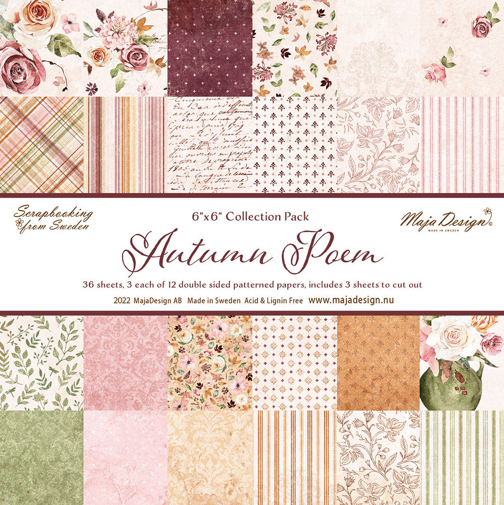 Maja Design - Autumn Poem - Paper Pack - 6 x 6"
