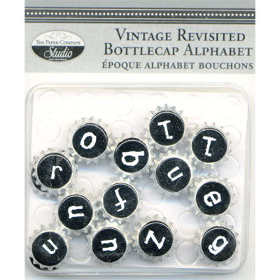 The Paper Company: Vintage Revisited Bottlecap Alphabet