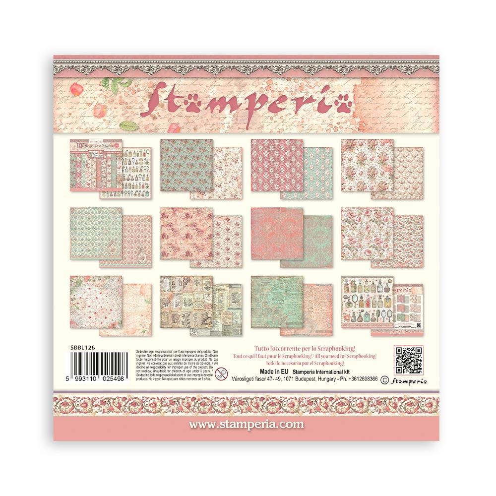 Stamperia - Rose Parfum - Background Selection - Paper Pack - 12" x 12"