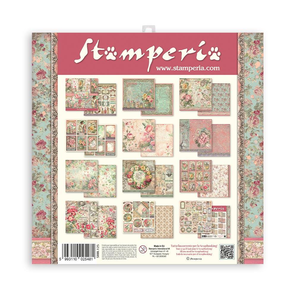 Stamperia  - Rose Parfum - Paper Pad  10 pk - 12 x 12"