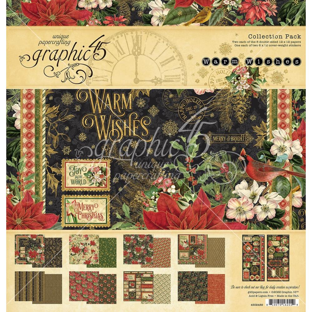 Graphic 45 - Warm Wishes - Collection Pack- 12 x 12"