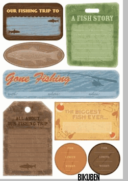 Karen Foster: Fishing Trip Journal Stickers