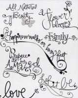 Rhonna Farrer Clear Stamps: Word Art