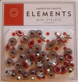 American Crafts: Mini Eyelets Cranberry