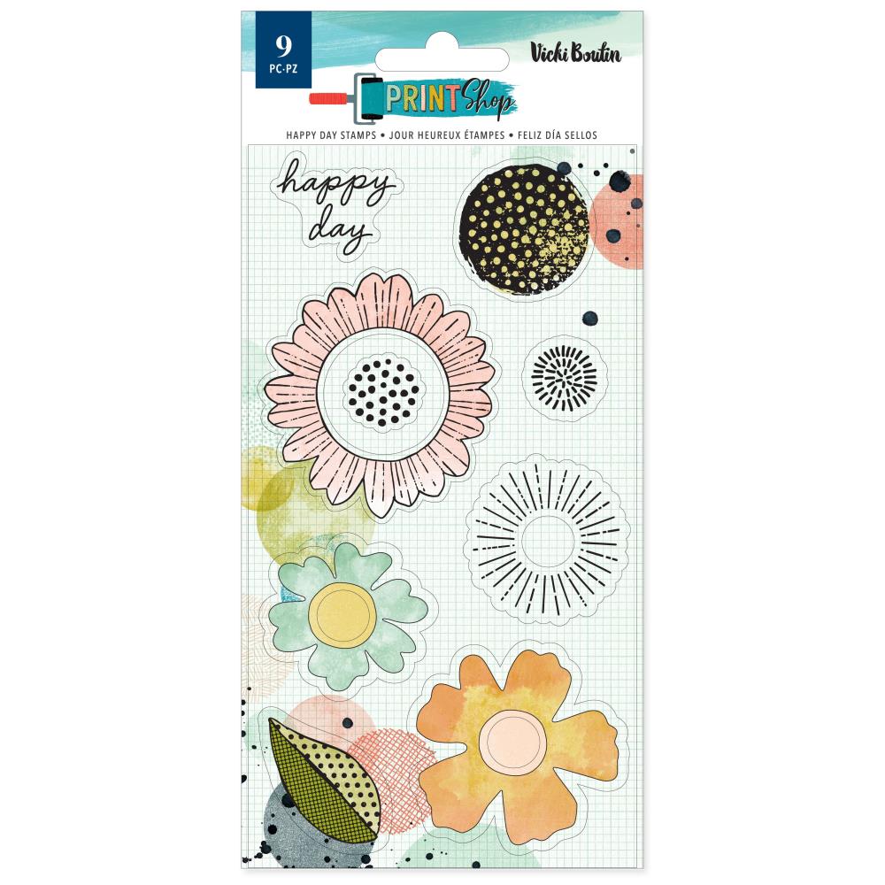 Vicki Boutin - Print Shop - Clear Stamps - Happy Day