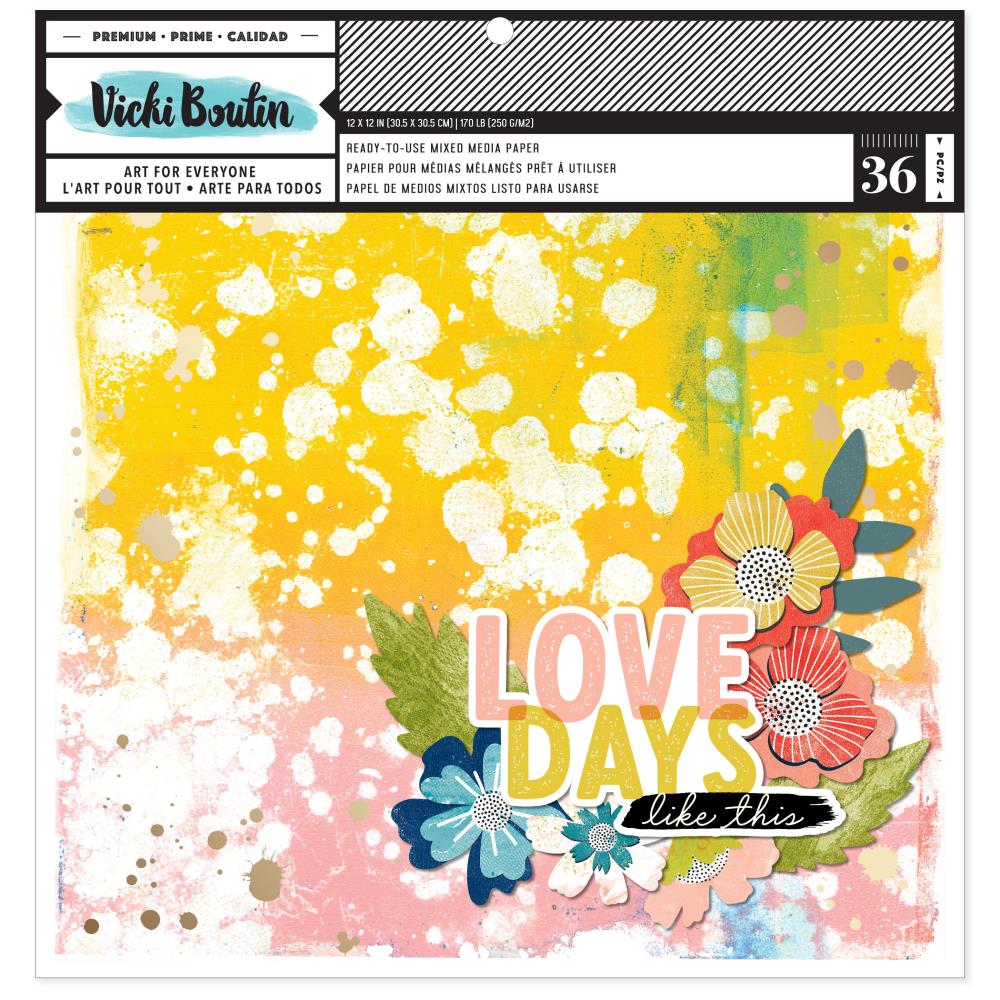 Vicki Boutin - Print Shop - Mixed Media Backgrounds - Paper Pad 12x12"