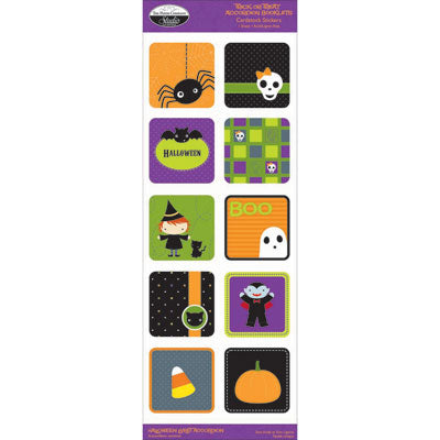 The Paper Company: Halloween Cardstock Stickers - Trick or Treat Accordion Booklets