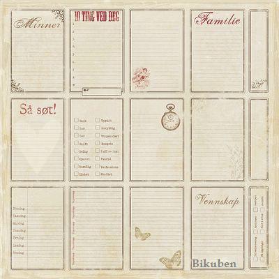 Notabene: Red Notes    12 x 12"