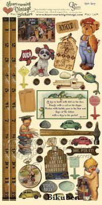 Crafty Secrets: Little Boys Vintage Stickers