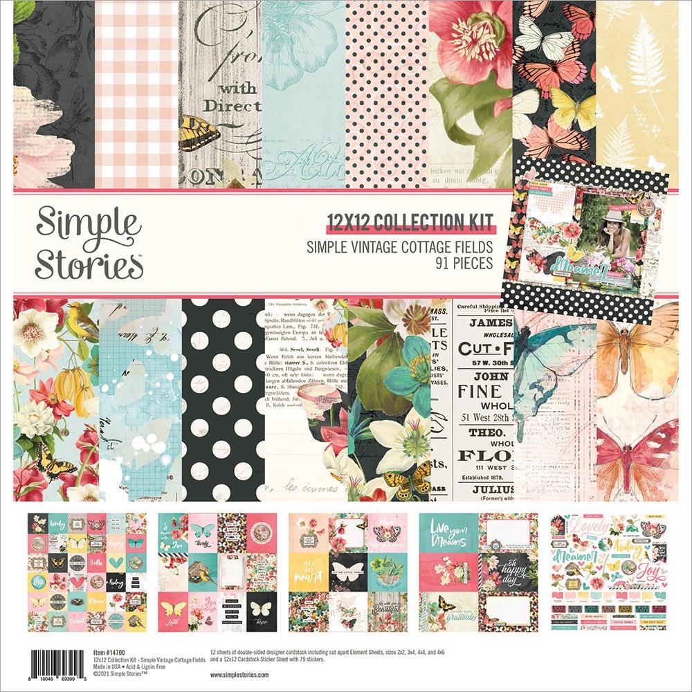 Simple Stories - Cottage Fields - Collection Kit  - 12 x 12"