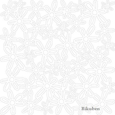 KI Memories: Glitter Lace Cardstock - Bouquèt Pure   12 x 12"