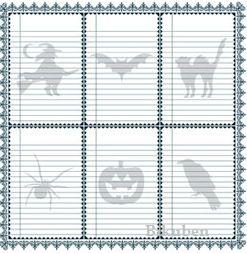 Theresa Collins: Spooktacular - Spooky Cards   8 x 8"