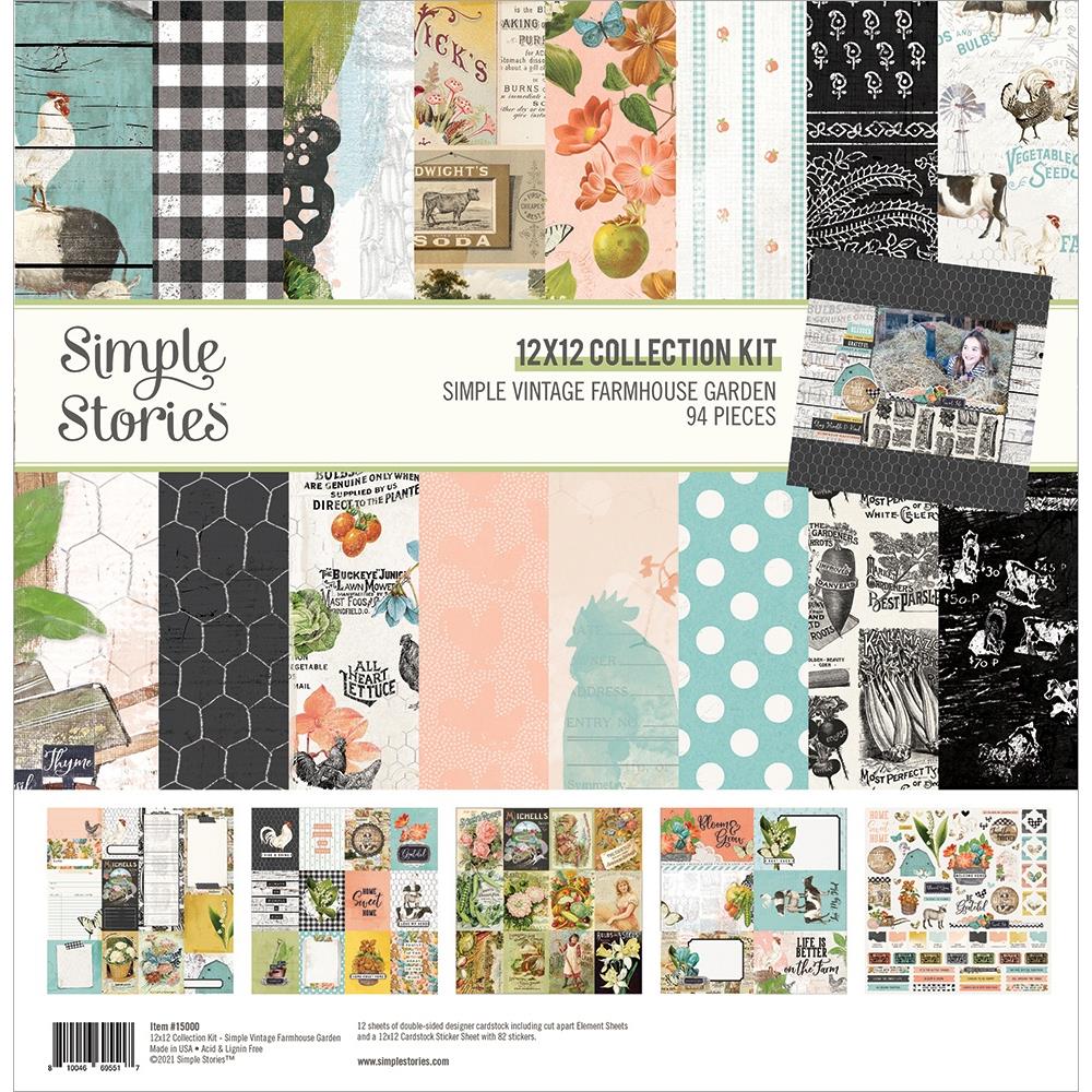Simple Stories - Farmhouse Garden - Collection Kit  - 12 x 12"
