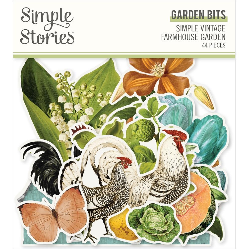 Simple Stories - Farmhouse Garden -Die Cut  Bits & Pieces 2