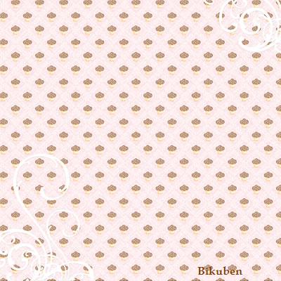 DCWV:Sweet - Cupcakes Pink Glitter    12 x 12"