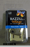 Bazzill: Ribbon Brads 25mm square - Gold