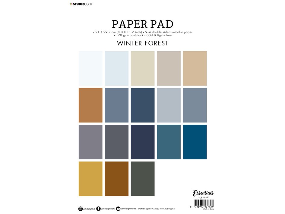 Studiolight - Paper Pad - Winter Forest  - A4