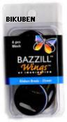 Bazzill: Ribbon Brads 25mm Round - Black