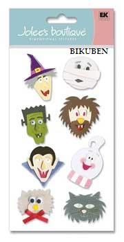 EK: Scary characters stickers