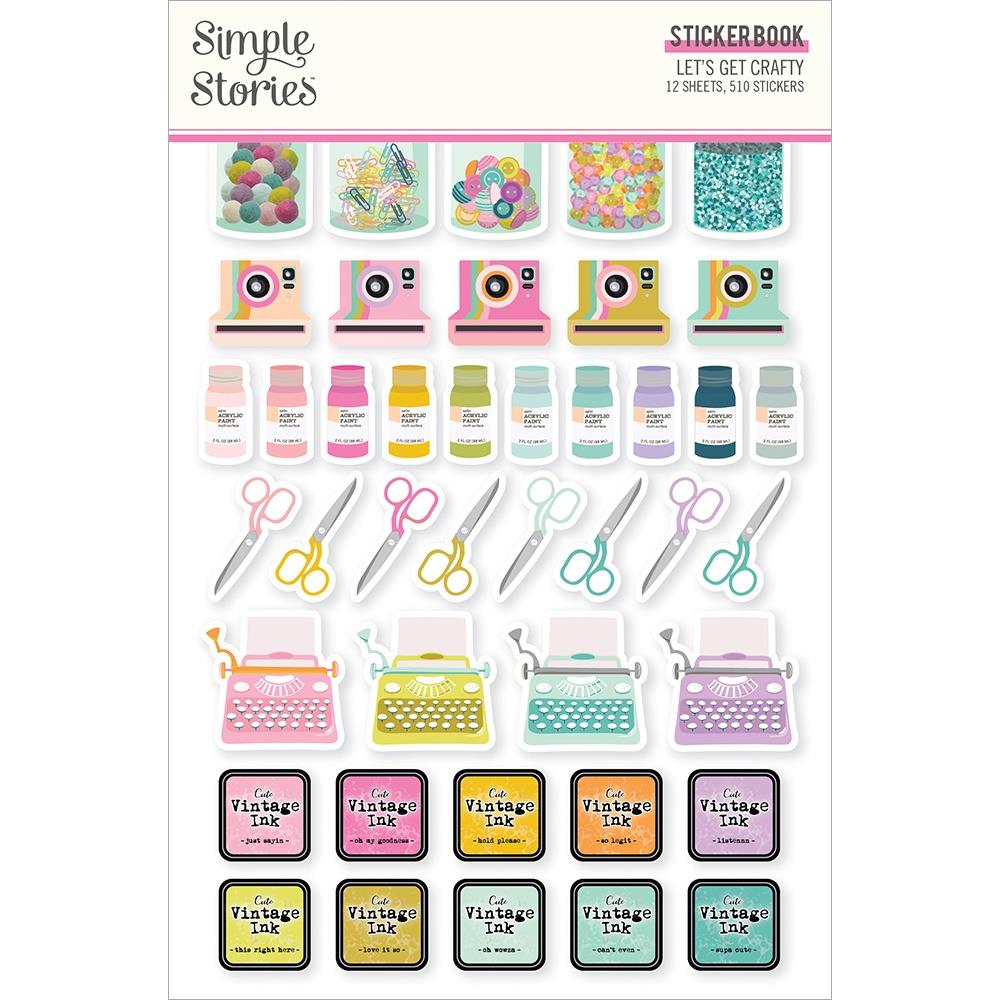 Simple Stories - Lets get crafty - Sticker Book