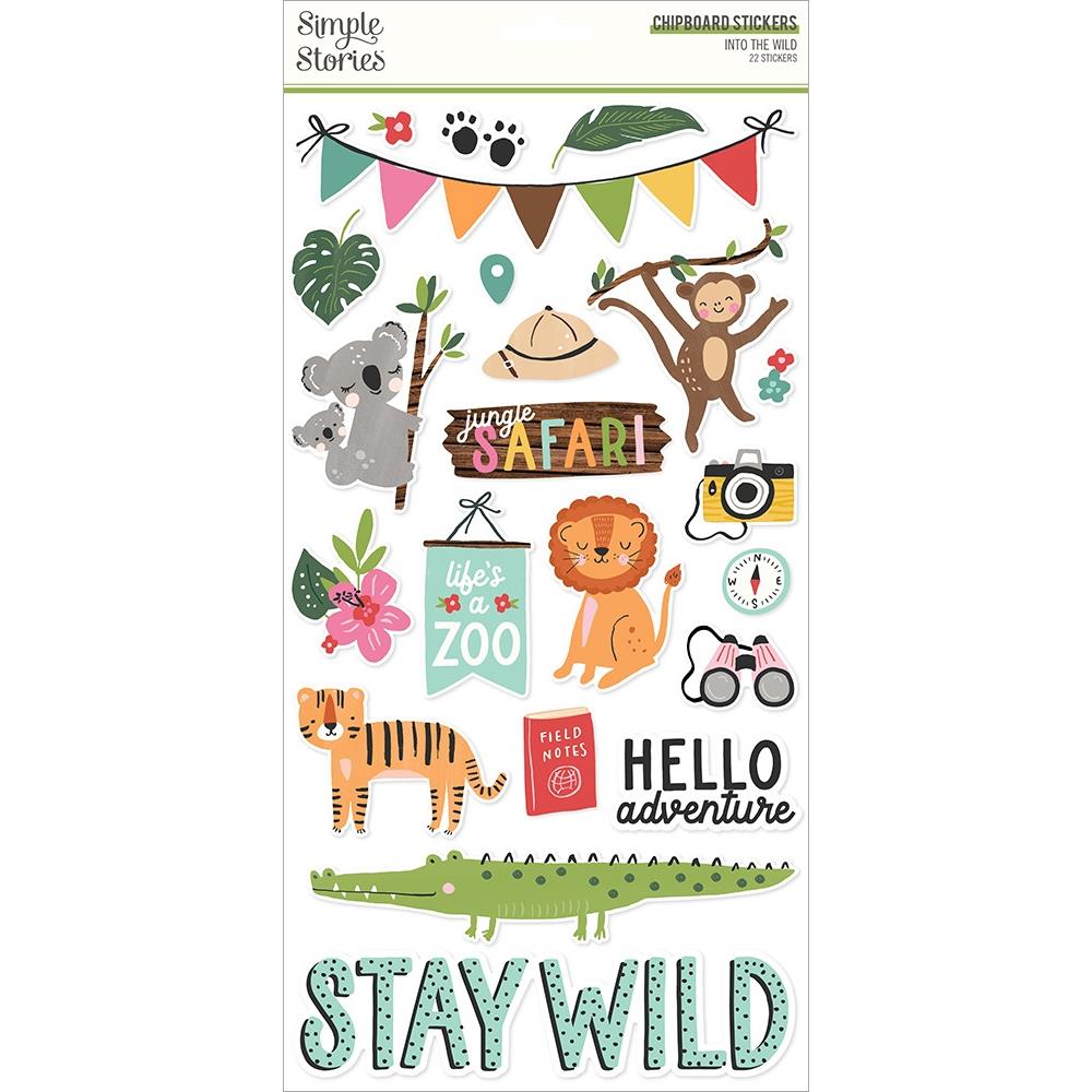 Simple Stories - Into the wild - Chipboard Stickers