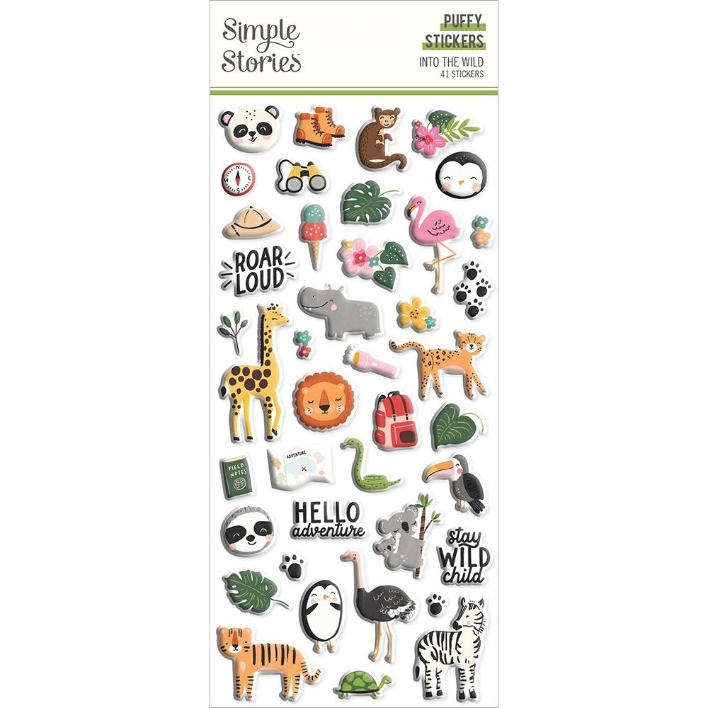 Simple Stories - Into the wild - Puffy  Stickers
