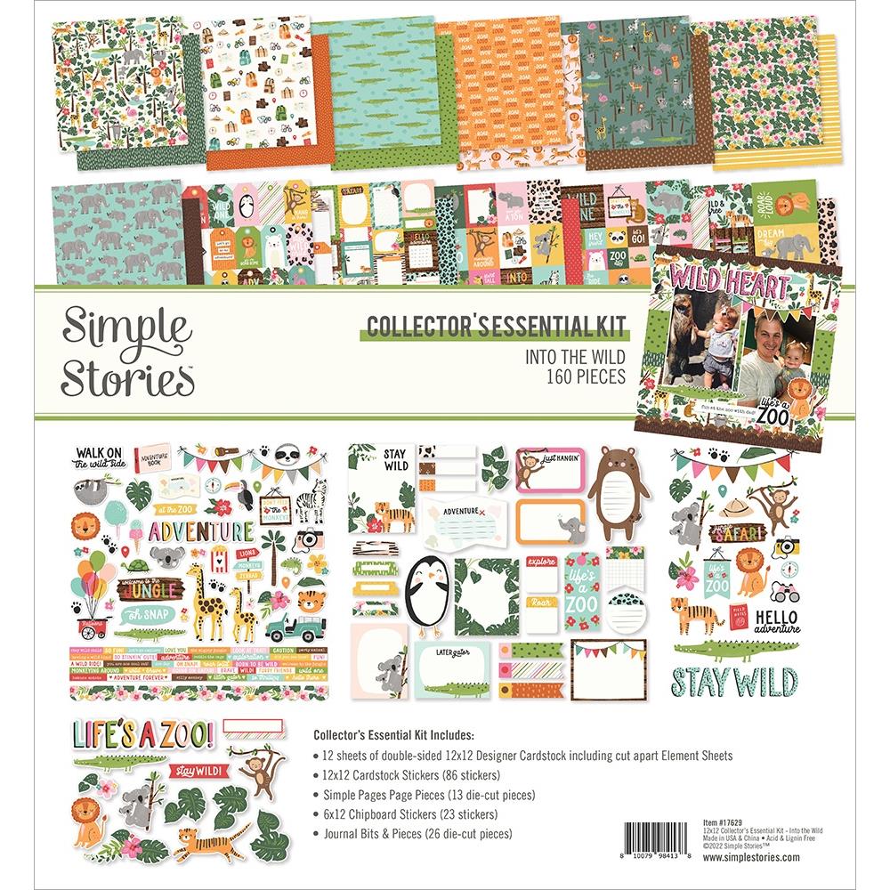 Simple Stories - Into the wild- Collectors Essentials Kit - 12 x 12"