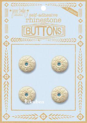 Jenni Bowlin: Rhinestone Buttons, Blue