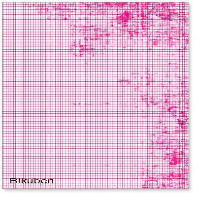 Hambly: Mini Graph -Pink Overlay    12 x 12"