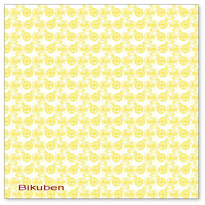 Hambly: Mini Bicycles- Yellow Overlay    12 x 12"