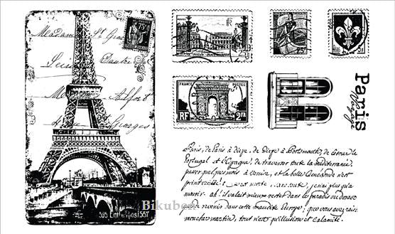 Rubber Stamp Concept: Paris Voyage  Stamp Set