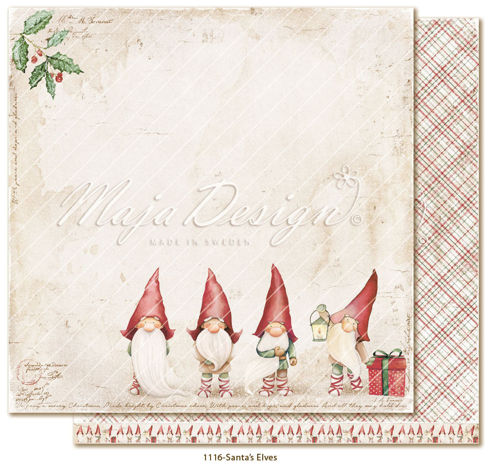 Maja Design - Traditional Christmas - Santa's Elves -   12 x 12"