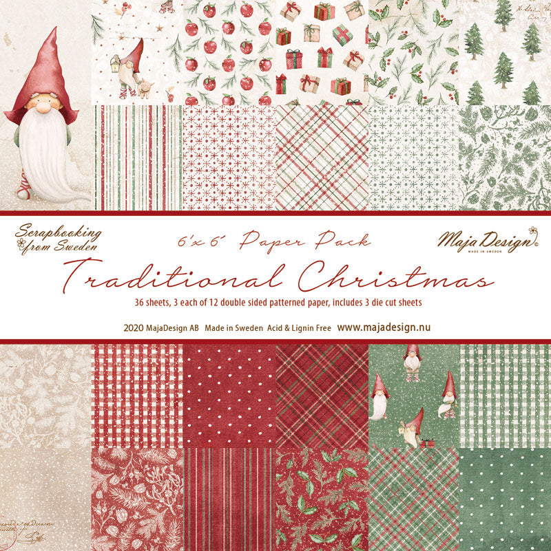 Maja Design - Traditional Christmas - Paper Pack -   6 x 6"