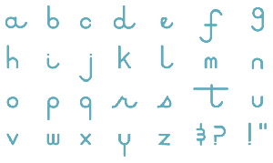 QK-Stilletto Skinnimini alfabet   Unicase
