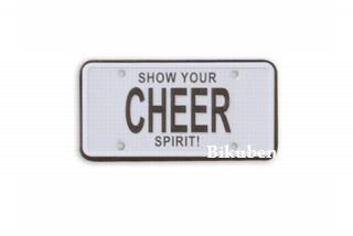 Karen Foster: Mini License Plate - Cheer