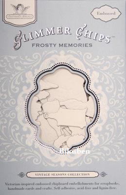 Tattered Angels: Frosty Memories Embossed - Glimmer Chips