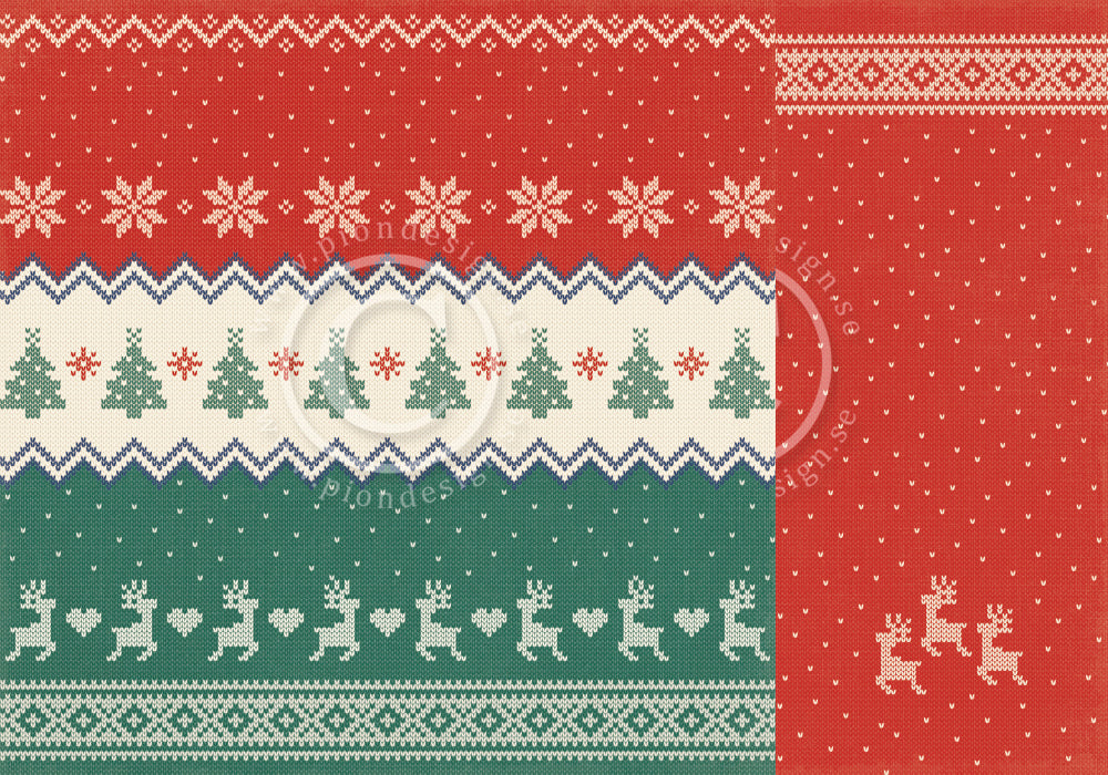 Pion Design - Home for Christmas - Christmas sweater  - 12 x 12"