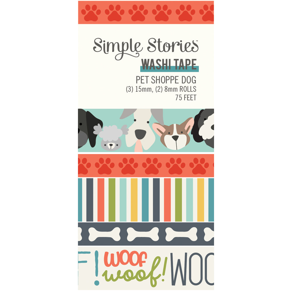 Simple Stories - Pet Shoppe Dog - Washi Tape