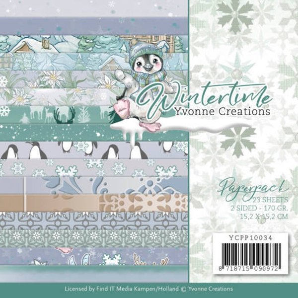 Yvonne Creations - Wintertime - Paper Pad  6x6"