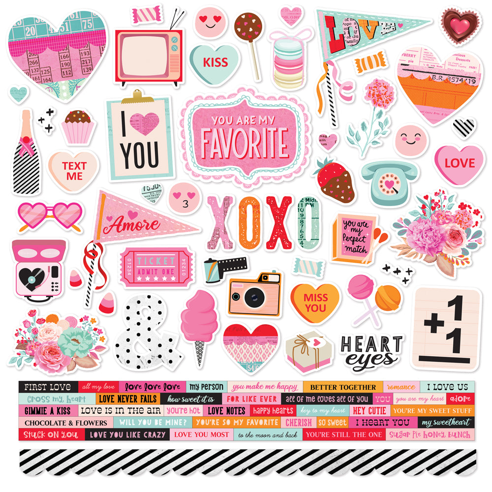 Simple Stories - Heart Eyes - Collection Kit  - 12 x 12"