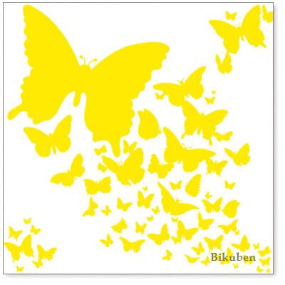 Hambly: Wings - Yellow Overlay   12 x 12"