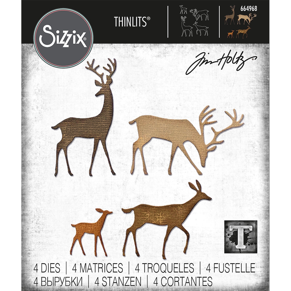 Sizzix - Tim Holtz Alterations - Thinlits - Darling Deer